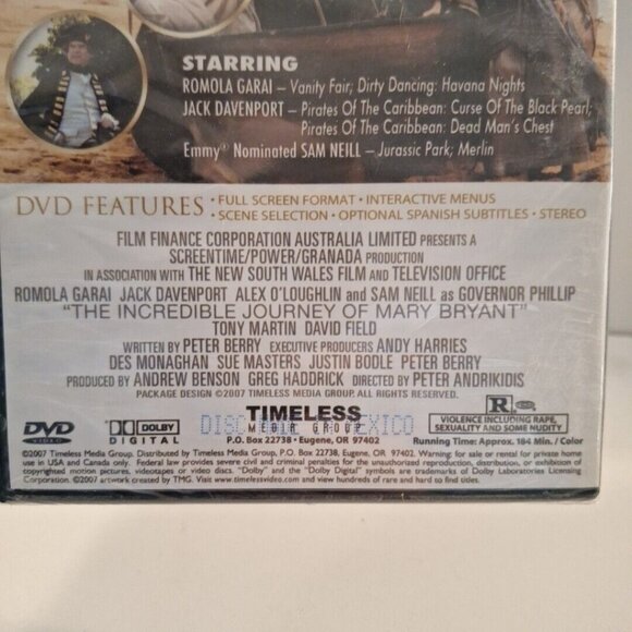 The Incredible Journey of Mary Bryant DVD 2005 2 Part Mini Series Sealed - Picture 5 of 6